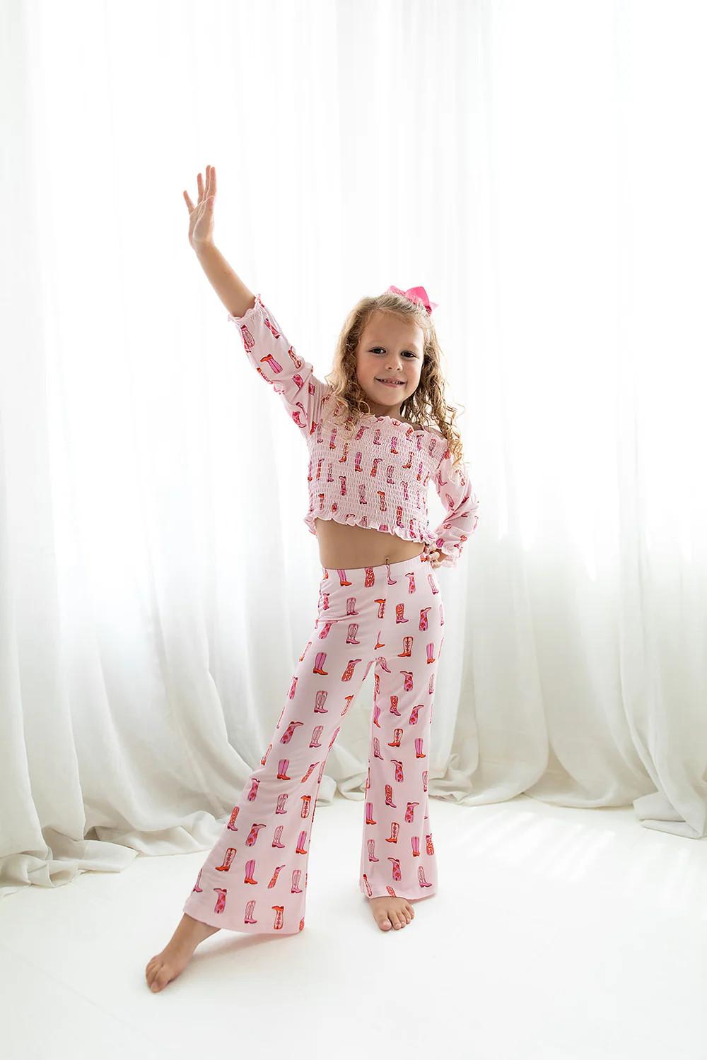 EXCLUSIVE YEE HAW HOLLIE DREAM SMOCKED FLARE SET | Dream Big Little Co.
