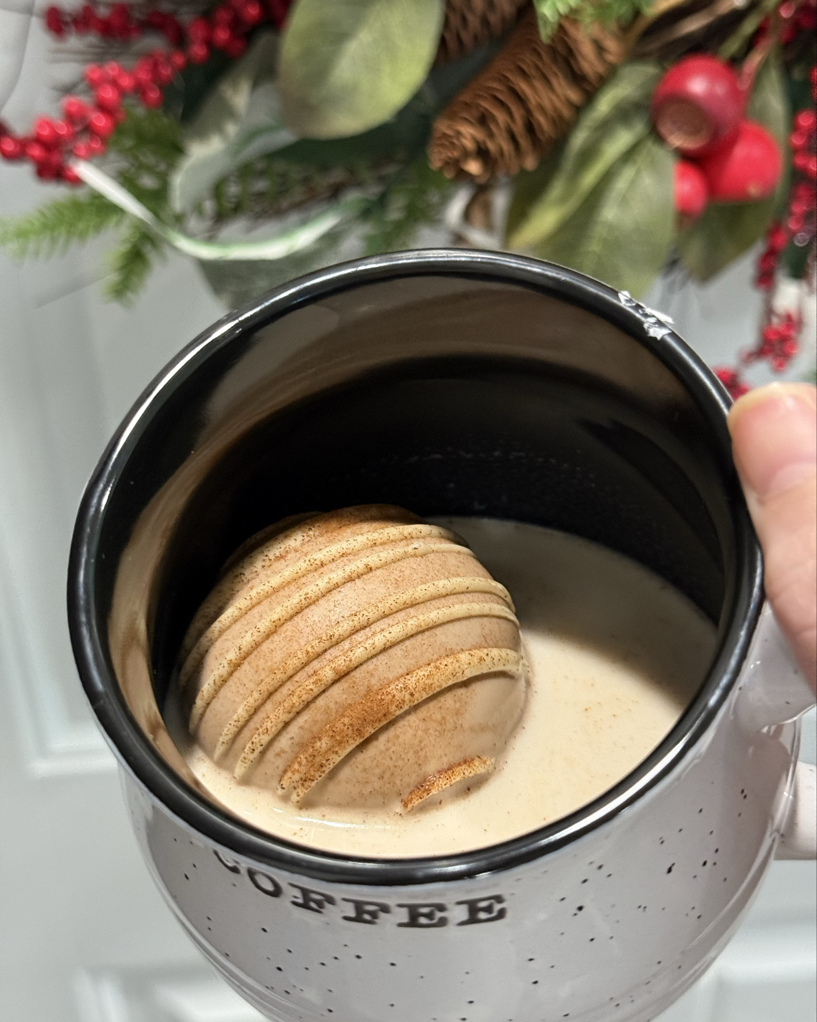 It’s like you’re drinking the season! 😂😘 That’s what my kids say at least. This truly makes the most delicious drink ever!!!!! Enjoying this while decorating a little today. 

#LTKHome #LTKSeasonal #LTKHoliday