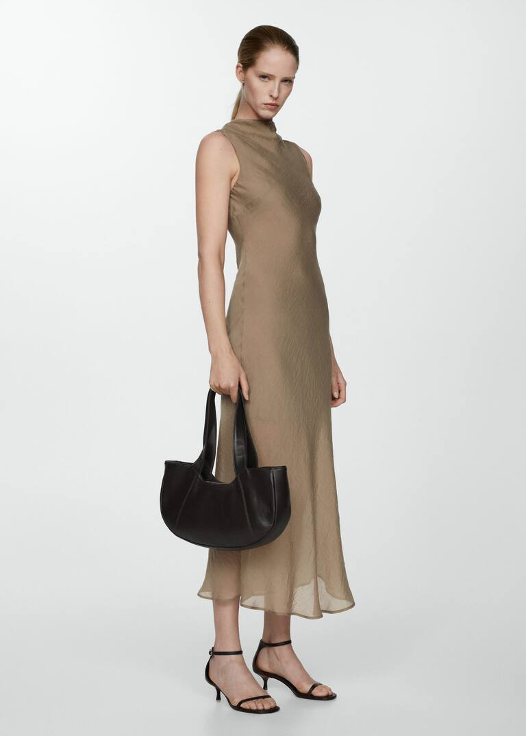 Lyocel midi-dress -  Women | Mango United Kingdom | MANGO (UK)