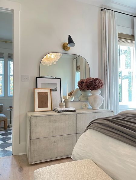 The mirror over my dresser in the primary bedroom in brass is 15% off!

Bedroom dresser decor, how to style your dresser, Bedroom mirror, bedroom decor, master bedroom, bedroom books & art, half round mirror, arched mirror 

#LTKsalealert #LTKhome #LTKstyletip