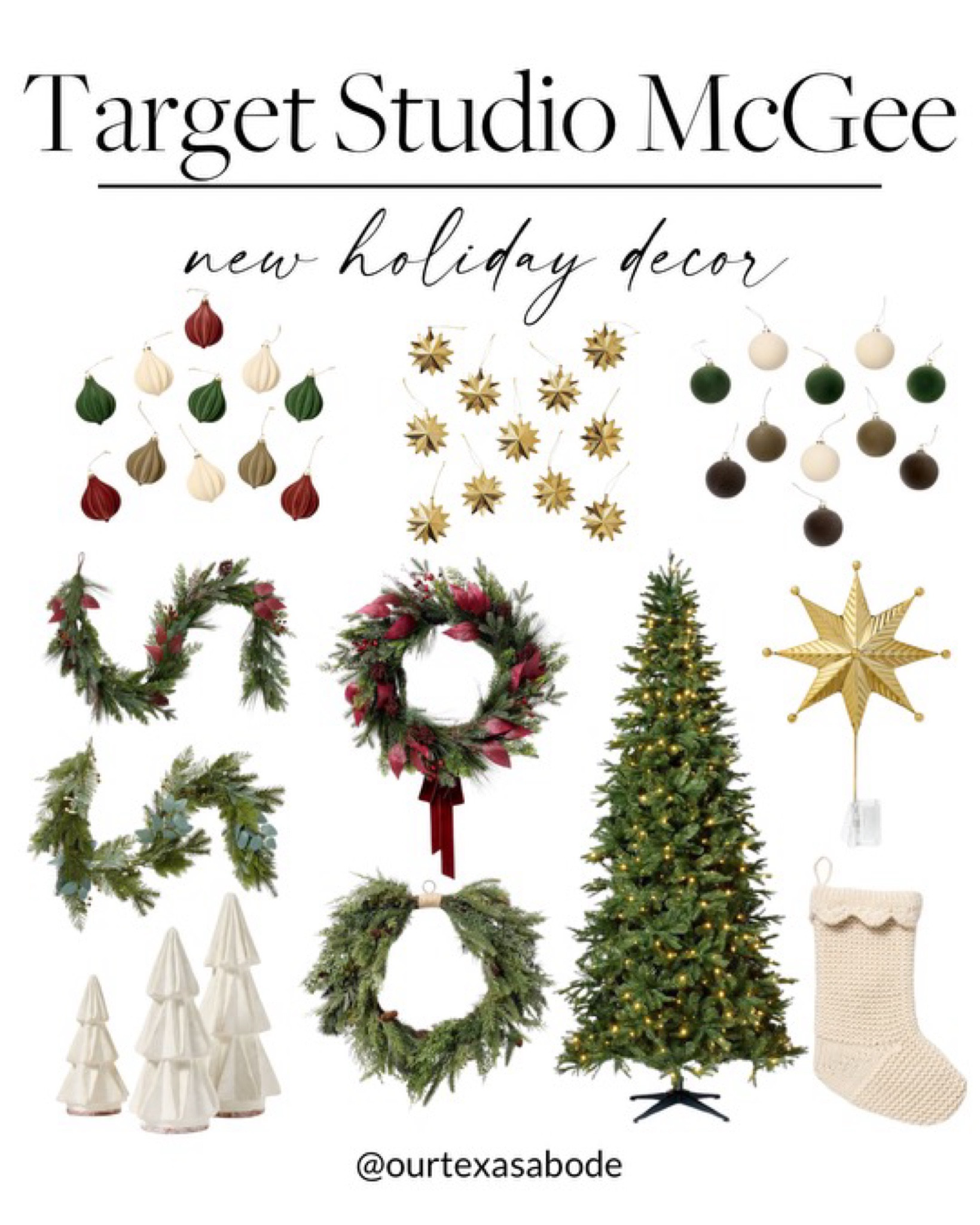 Target studio McGee holiday  🙌🏻🙌🏻

Garland, wreath, velvet ornaments, Christmas tree, tree topper, stocking, ceramic trees, Christmas decor, holiday decor 

#LTKSeasonal #LTKHome #LTKHoliday