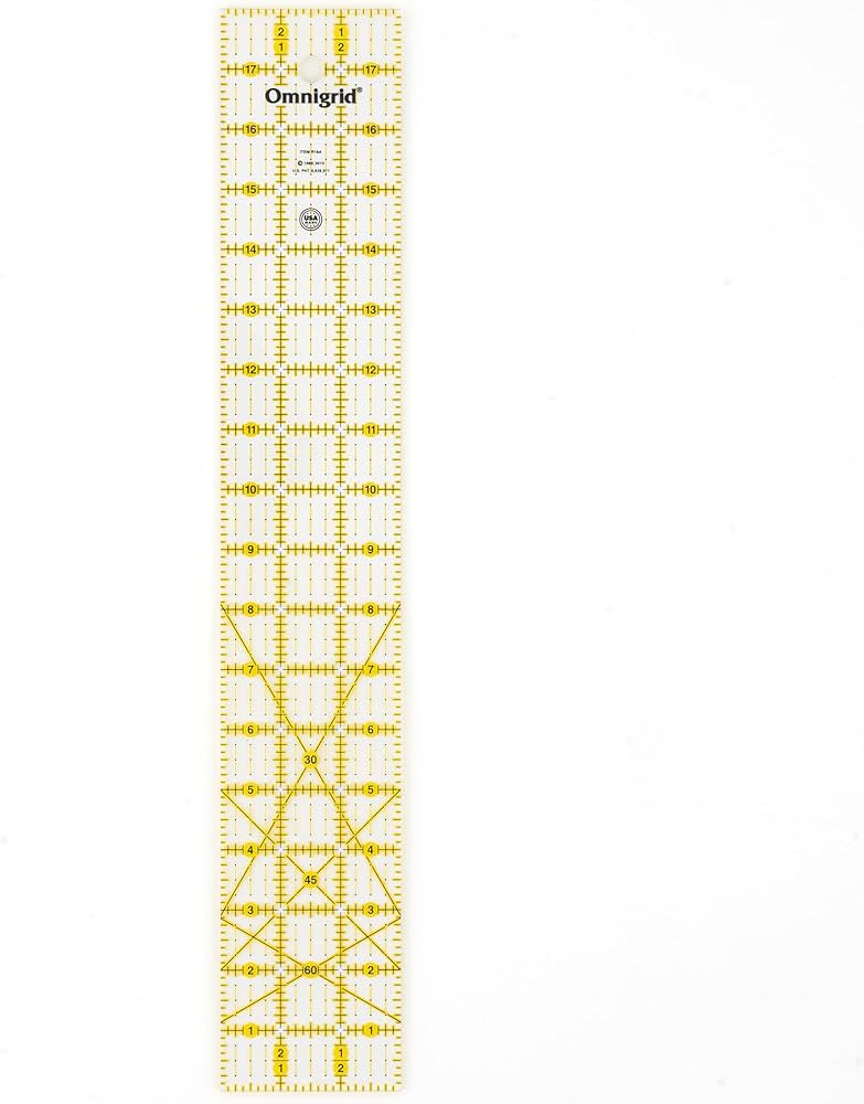 Omnigrid 3 Inch By 18 Inch Angles Ruler | Amazon (US)
