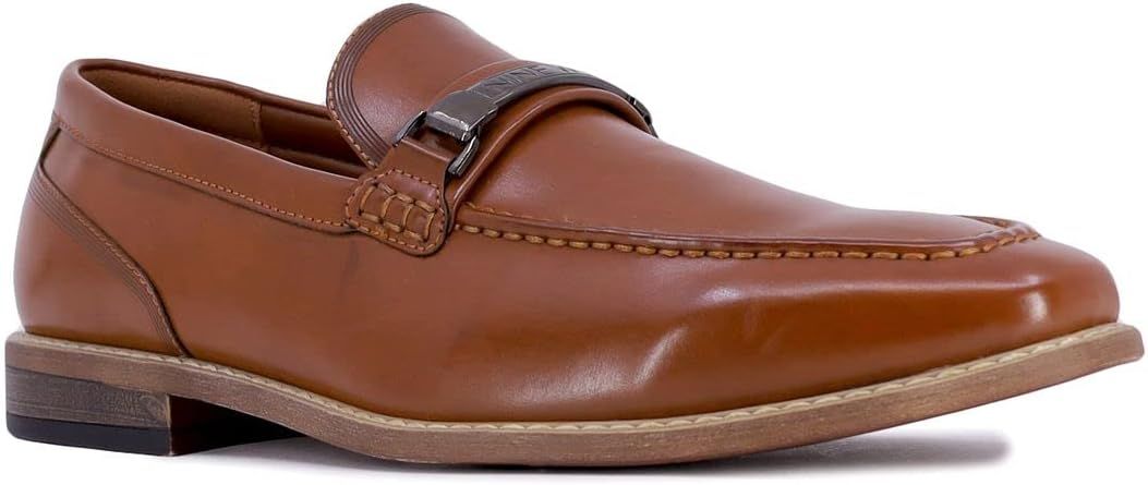 Amazon.com | NINE WEST Mens Square Toe Dress Loafers Shoes I Classic Slip on Loafer for Men I Dan... | Amazon (US)