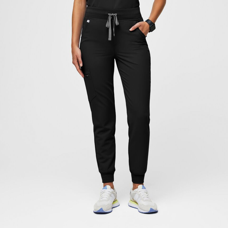 Women’s High Waisted Zamora Jogger Scrub Pants™ - Black · FIGS | FIGS