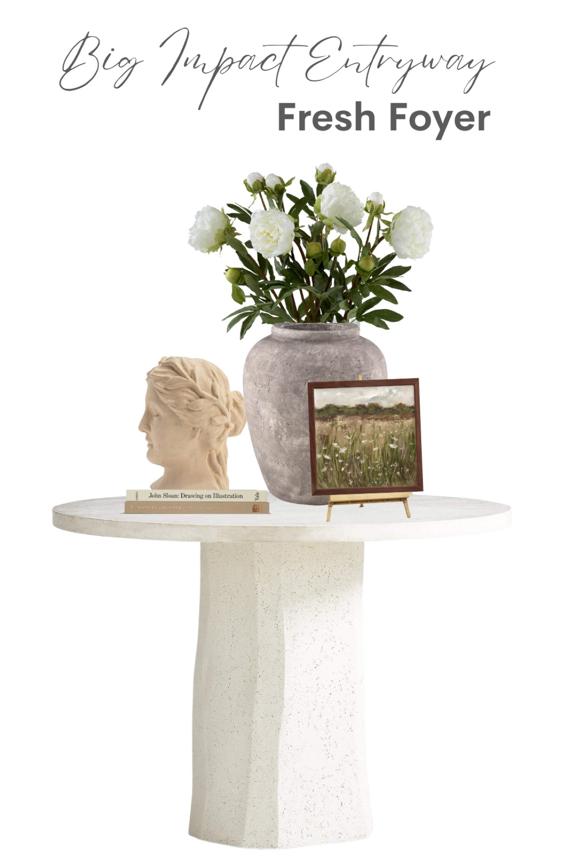 I love the fresh feel of this foyer table styling.  Would even be perfect for a cozy corner of your home.

#LTKstyletip #LTKhome #LTKunder100