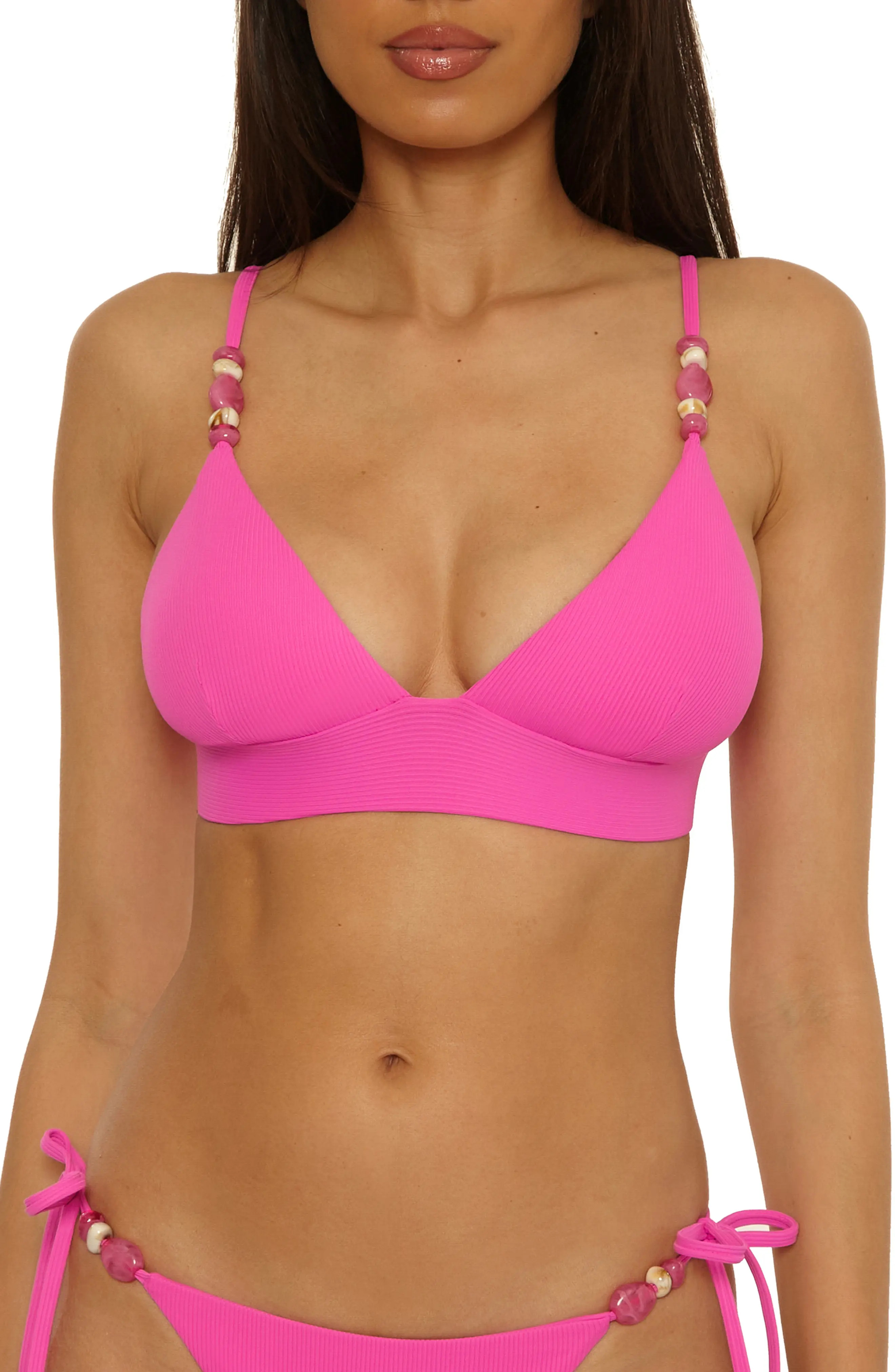 BECCA Modern Edge Halter Bikini Top (Women) | Nordstrom | Nordstrom