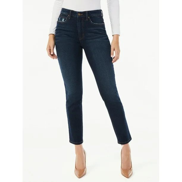 Sofia Jeans by Sofia Vergara Women's Adora High Rise Curvy Girlfriend Jeans - Walmart.com | Walmart (US)