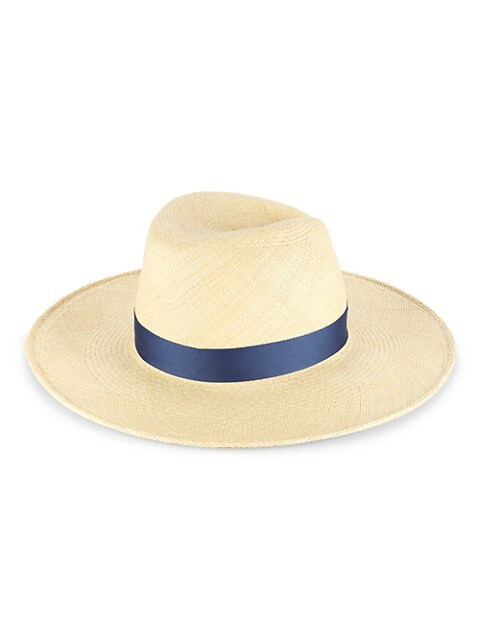 Jeanne Ribbon-Trim Straw Hat | Saks Fifth Avenue