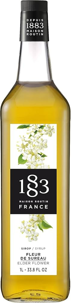 1883 Elderflower Syrup for Drinks, Made in France, 1 Liter Plastic Bottle | Amazon (US)