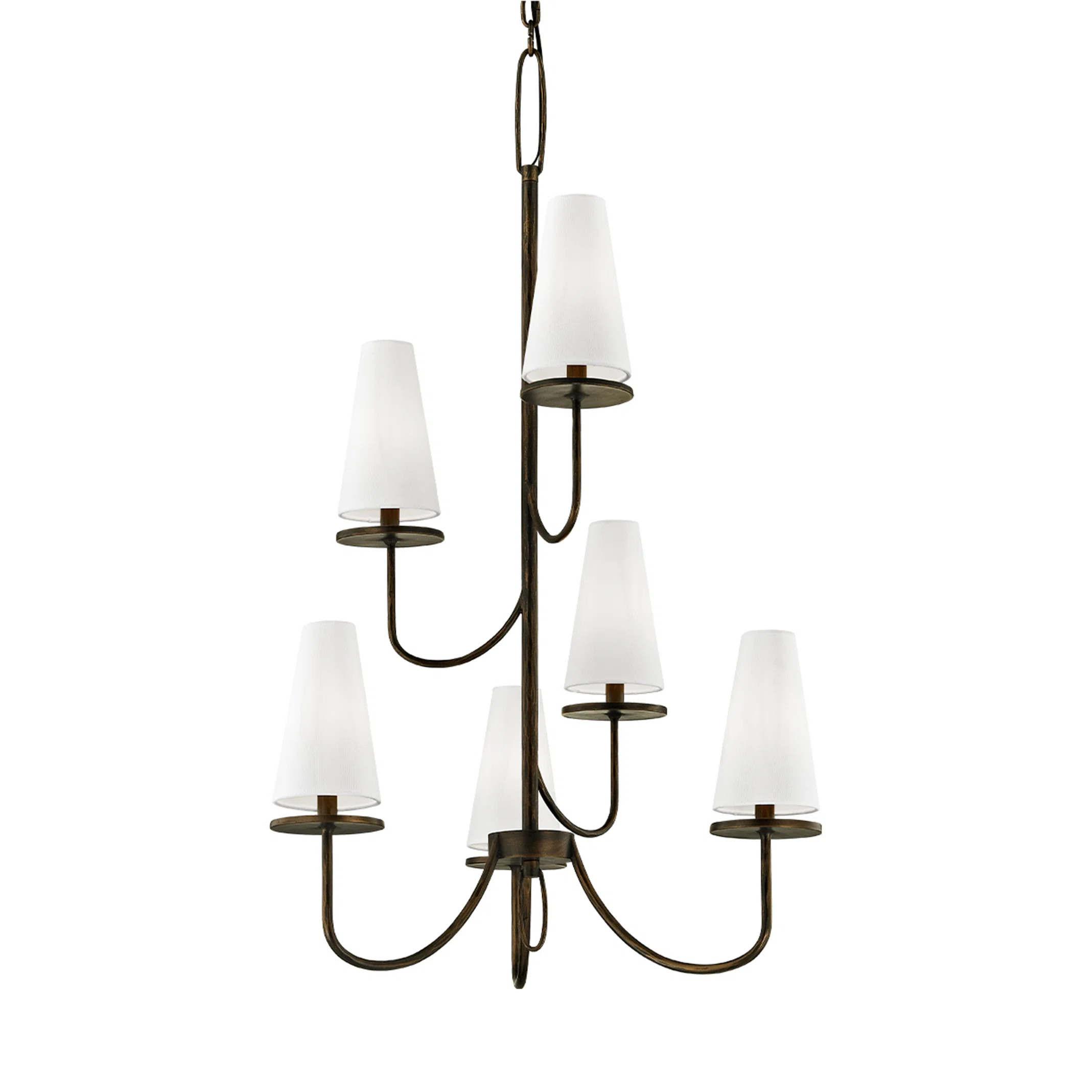 Walling 6 - Light Shaded Tiered Chandelier | Wayfair North America