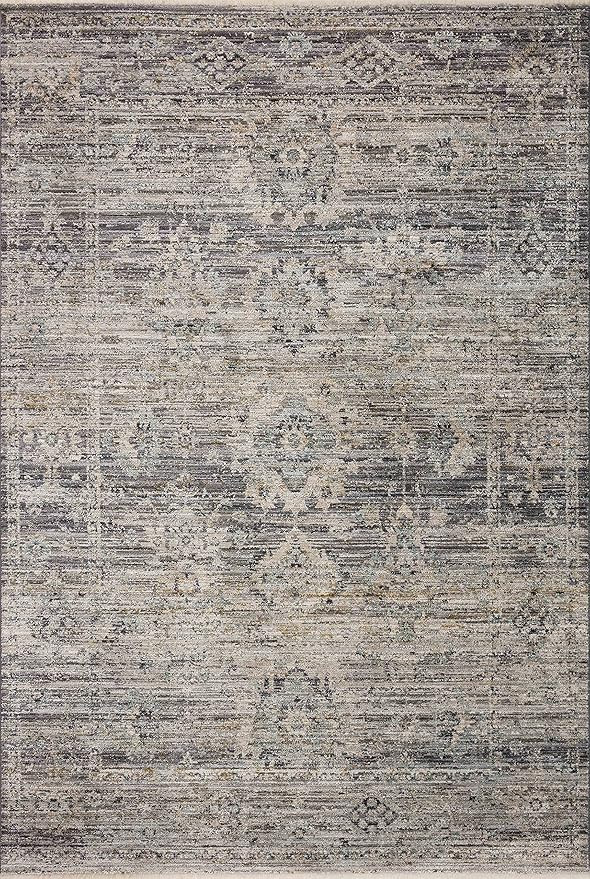 Loloi Jean Stoffer x Loloi Katherine Collection KES-05 Graphite/Jade 9'-6" x 13'-1" Area Rug | Amazon (US)