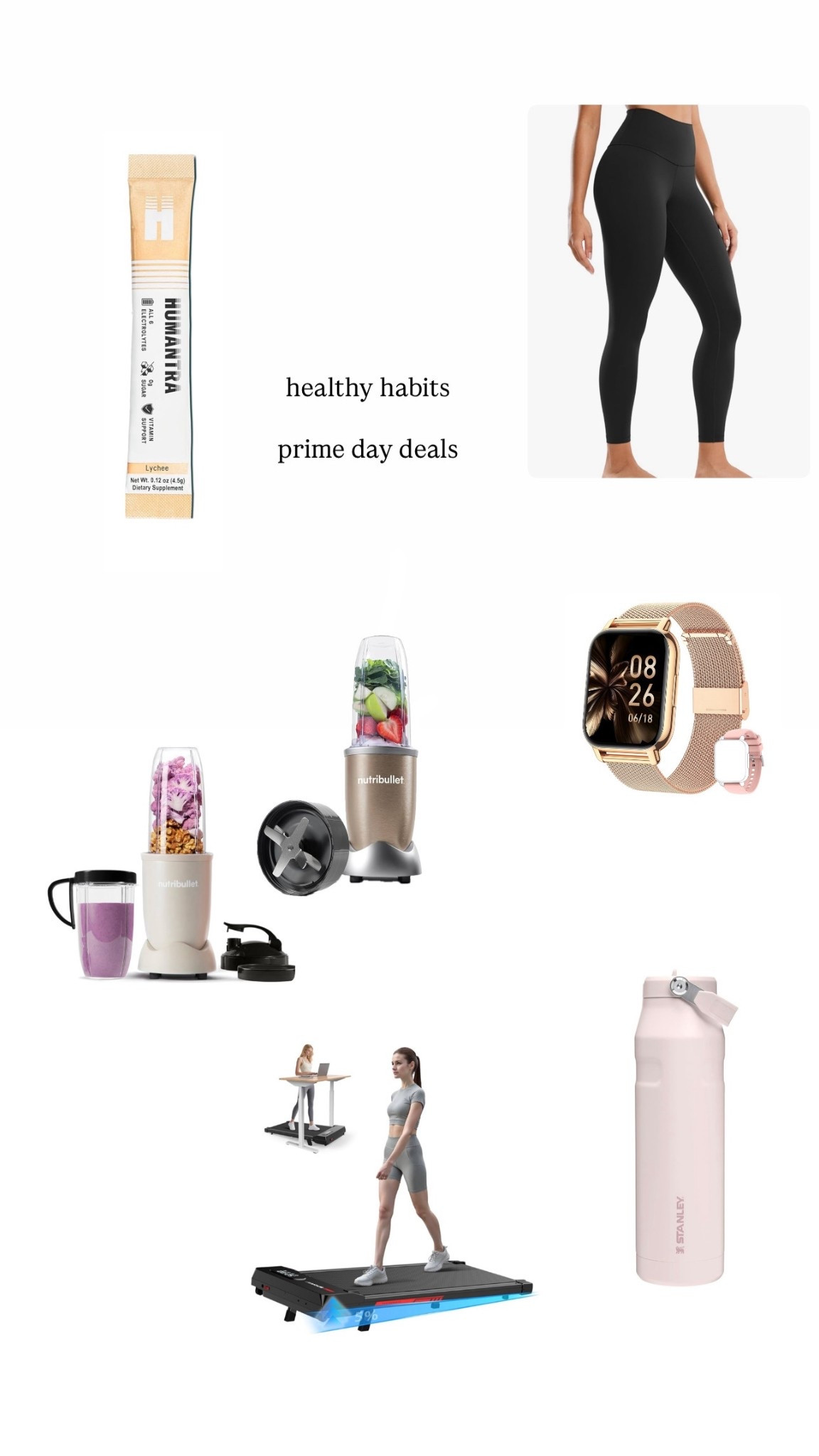 My favourite leggings ever have 15% off 

Favourite electrolytes have 20% off 

My watch to track my steps has 15% off 

Treadmill has 21% off - love that this one has an incline too 

Nutribullet has 25% off 

Stanley has 20% off 