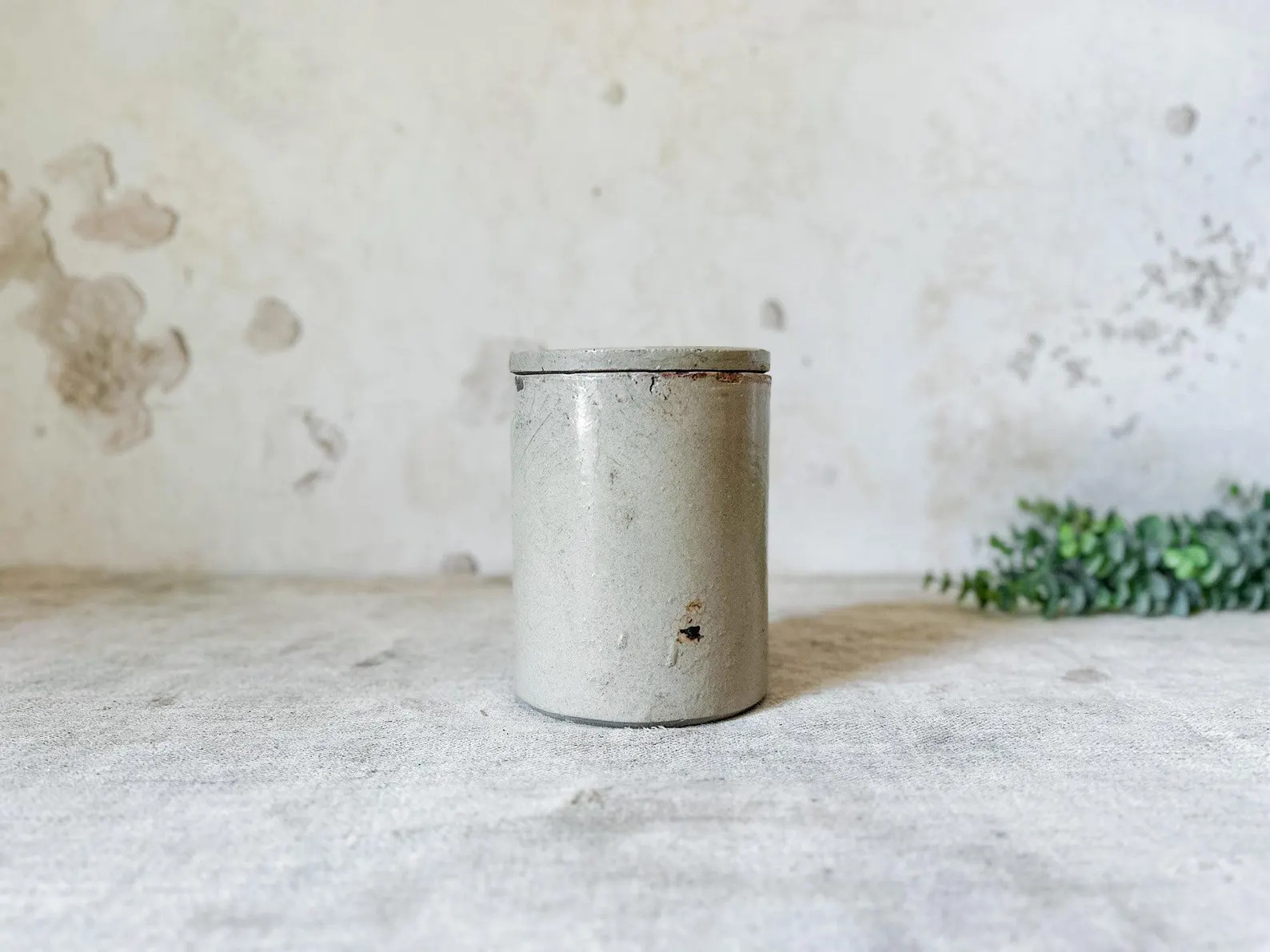 Antique English Stoneware Jar with Lid | Etsy (US)