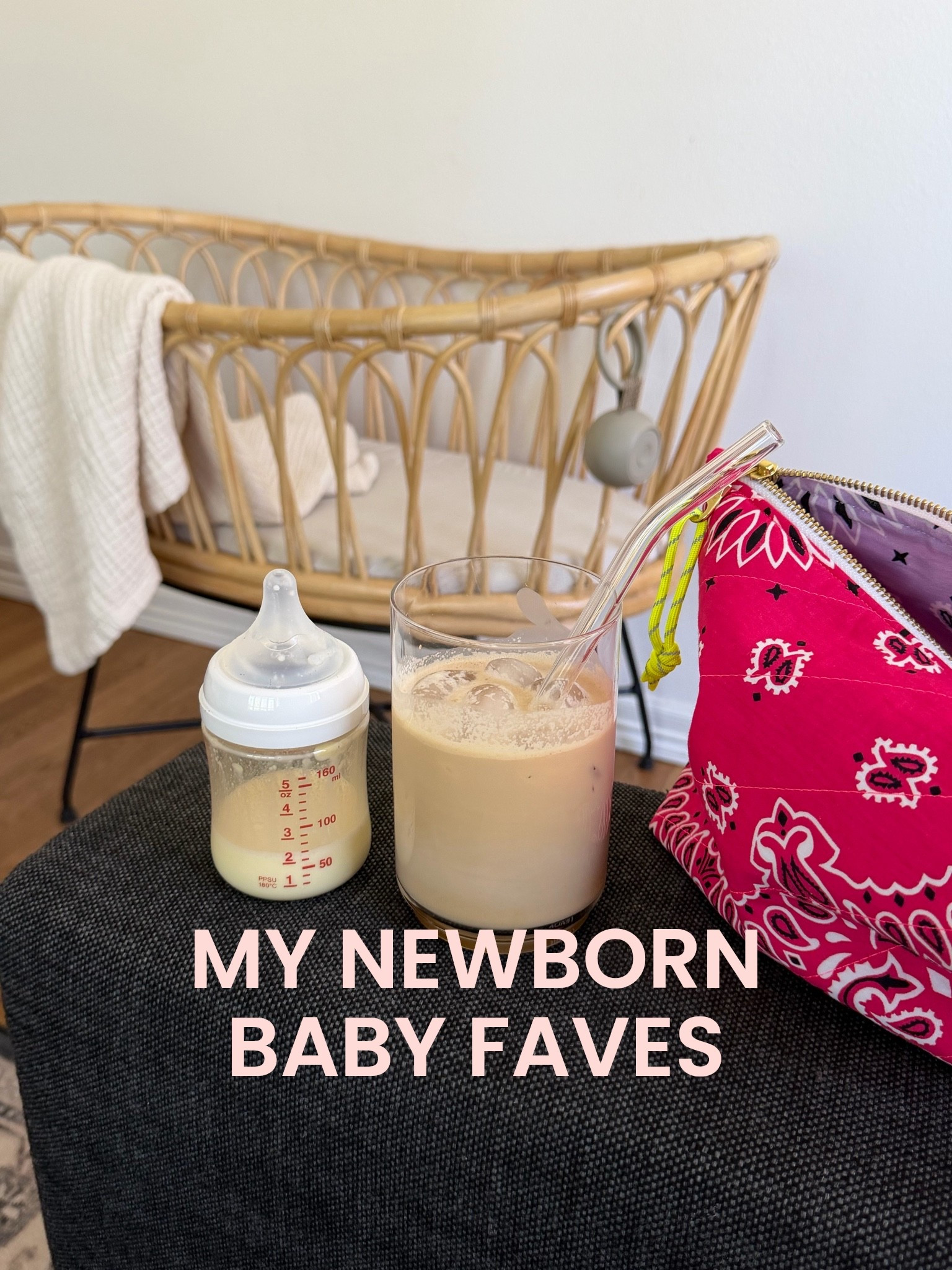Newborn faves! Bottles are a game changer we’ve always struggled with latch and bubbles and these have been amazing!! Wipes are non tox, love these colorful binkies, blanket etc! 

#newbornbaby #baby #newborn #babyessentials #diapers #bottle #bibs #bassinet