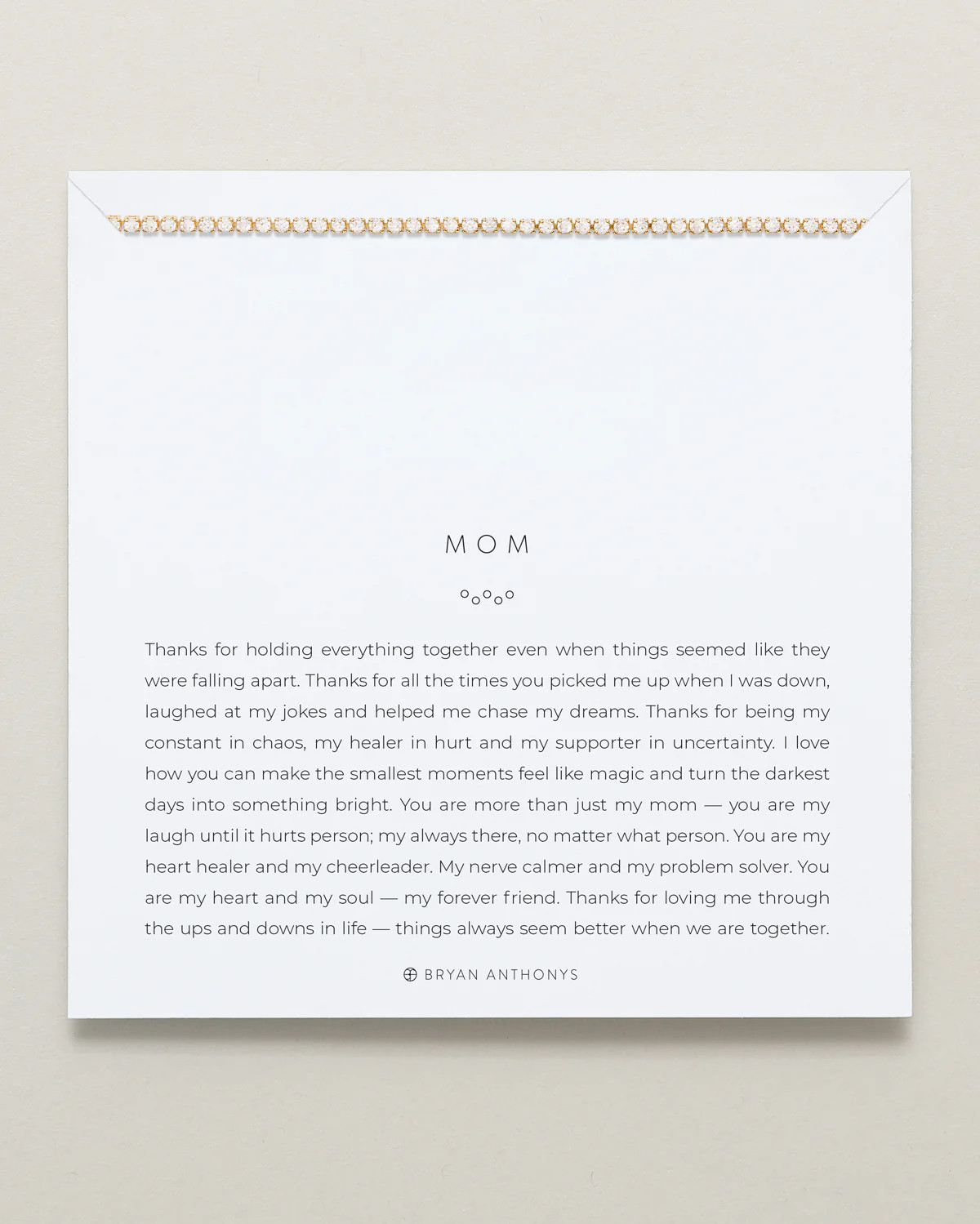 Mom Tennis Necklace | Bryan Anthonys | Bryan Anthonys