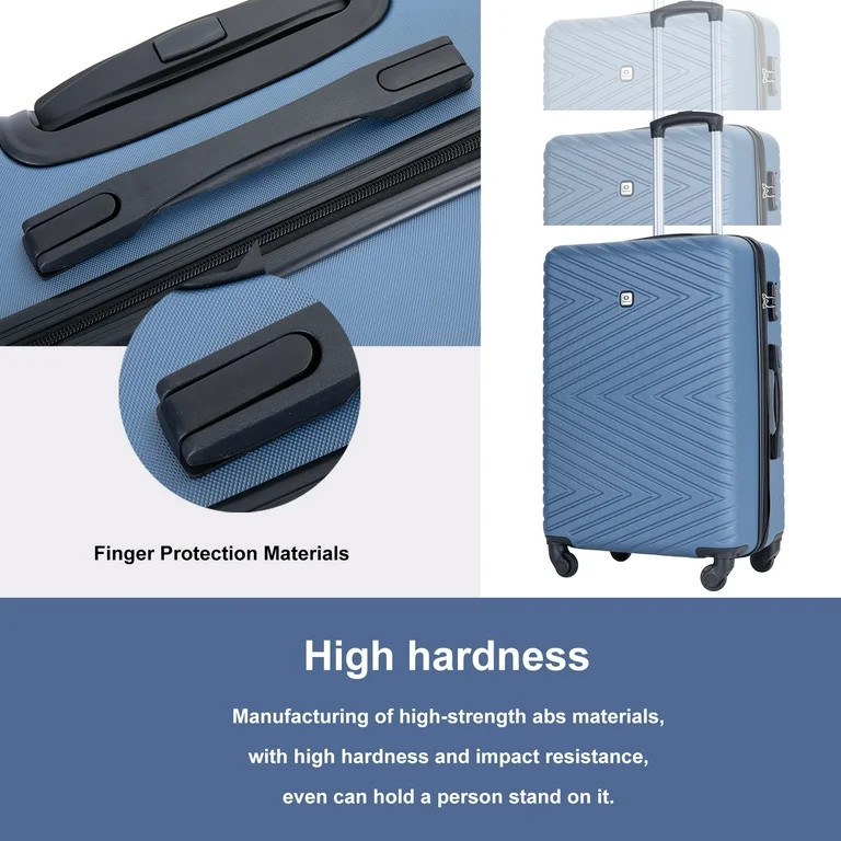 Travelhouse 4 Piece Hardshell Luggage Set Hardside Lightweight Suitcase with TSA Lock Spinner Whe... | Walmart (US)