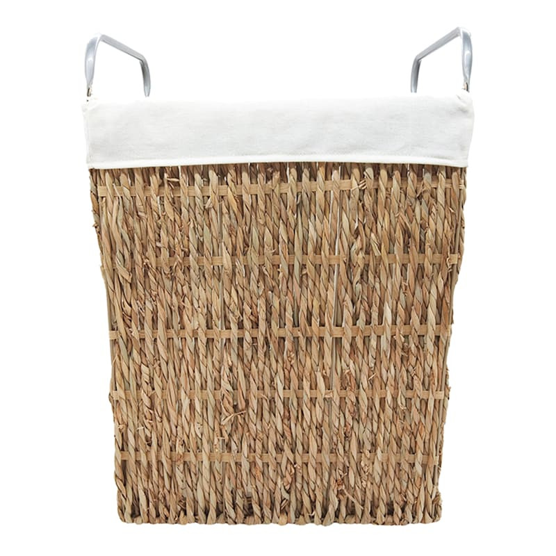 Twisted Wicker Rectangle Laundry Hamper, Large | At Home