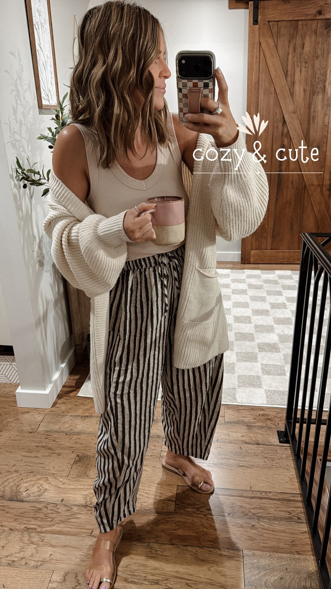 A transitional fall outfit! I love this cozy look for work, teaching, or just lounging. 

Cardigan: Small
Top: xsmall
bottoms: xsmall 

 #LTKgrwm #LTKfitnessgoals #LTKmomlife