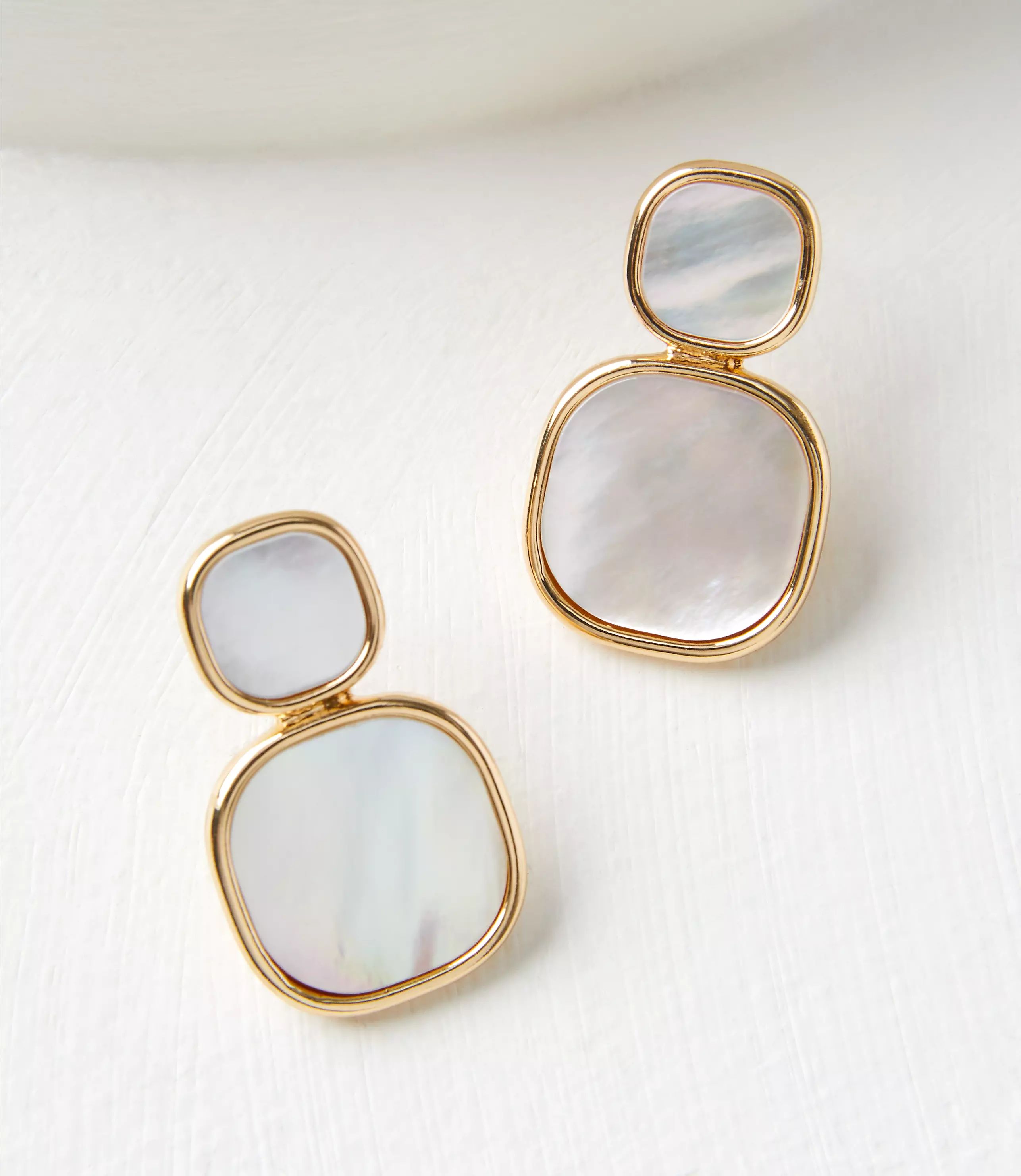 Rounded Square Drop Earrings | LOFT