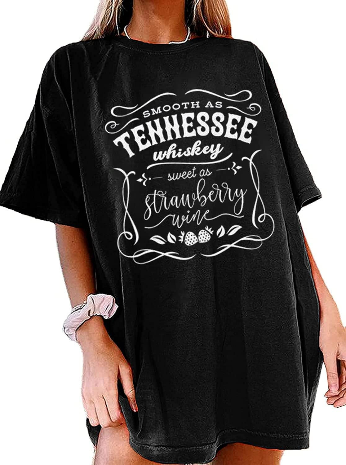 Remidoo Women's Casual Crewneck Short Sleeve Oversized T Shirt Rainbow Graphic Tees | Amazon (US)