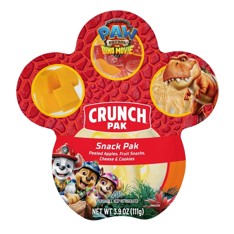 Crunch Pak Paw Patrol with Sweet Sliced Apples, Fruit Snacks, Cheese and Cinnamon Dog Bone Cookie... | Walmart (US)