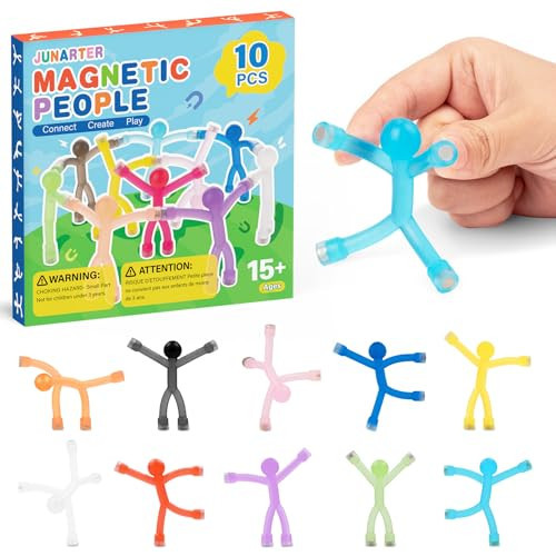 Junarter 10 Pack Magnetic People Figures, Colorful Magnet Man for Ages 15+, Humanoid Magnetic Men, Funny Man Magnet People Guys, Fridge Magnets for Refrigerator, Office, Locker Decor, Whiteboard | Amazon (US)
