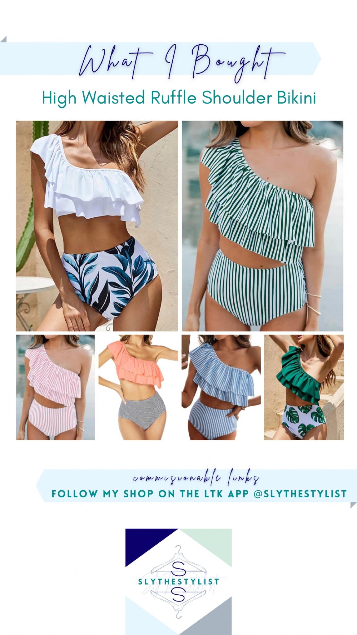 One shoulder high waisted two piece bikini bathing suit — on sale for $10 off right now on Amazon!

#LTKsalealert #LTKunder50 #LTKswim