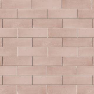 Coco Matte Orchard Pink 2 in. x 5-7/8 in. Porcelain Floor and Wall Tile (5.94 sq. ft./Case) | The Home Depot
