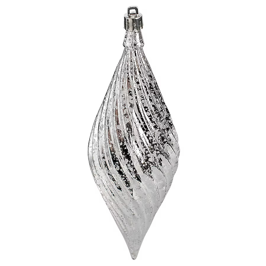 Holiday Living 4 -Pack Silver Finial Standard Indoor Ornament set | Lowe's