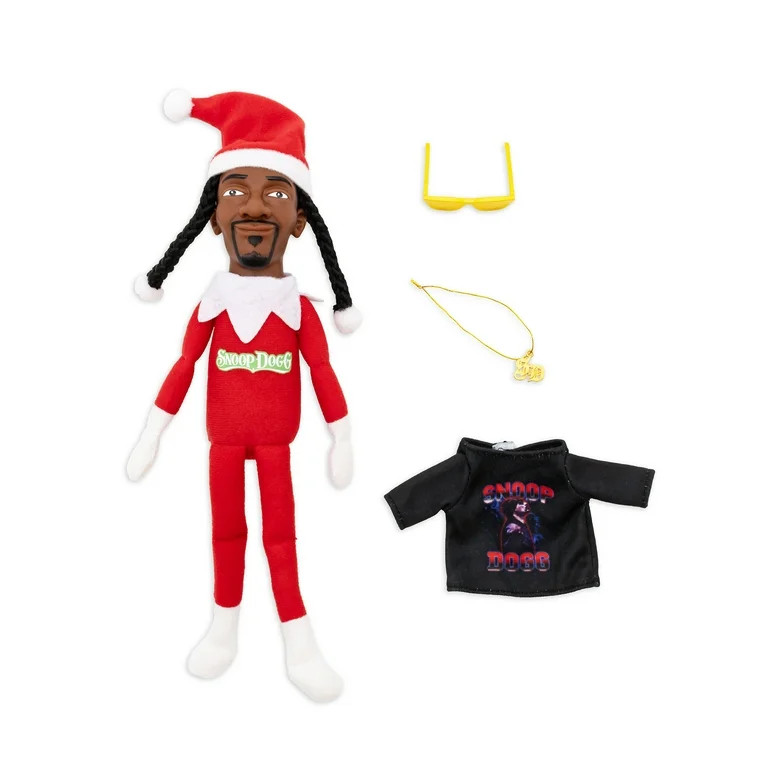 Snoop Dogg Snoop on The Stoop 12” Christmas Red Plush Figurine | Walmart (US)