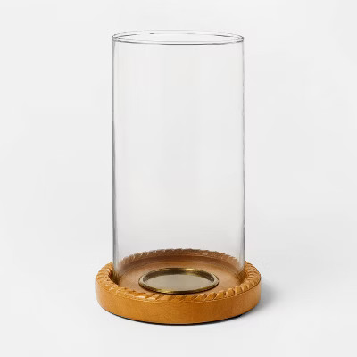 Wood and Glass Hurricane - Threshold™ designed with Studio McGee | Target