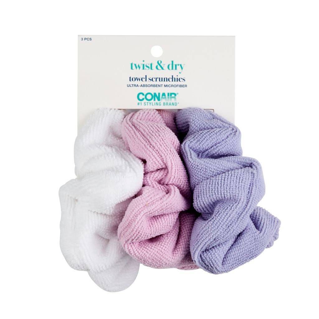 Conair Towel Hair Scrunchies - 3pc | Target