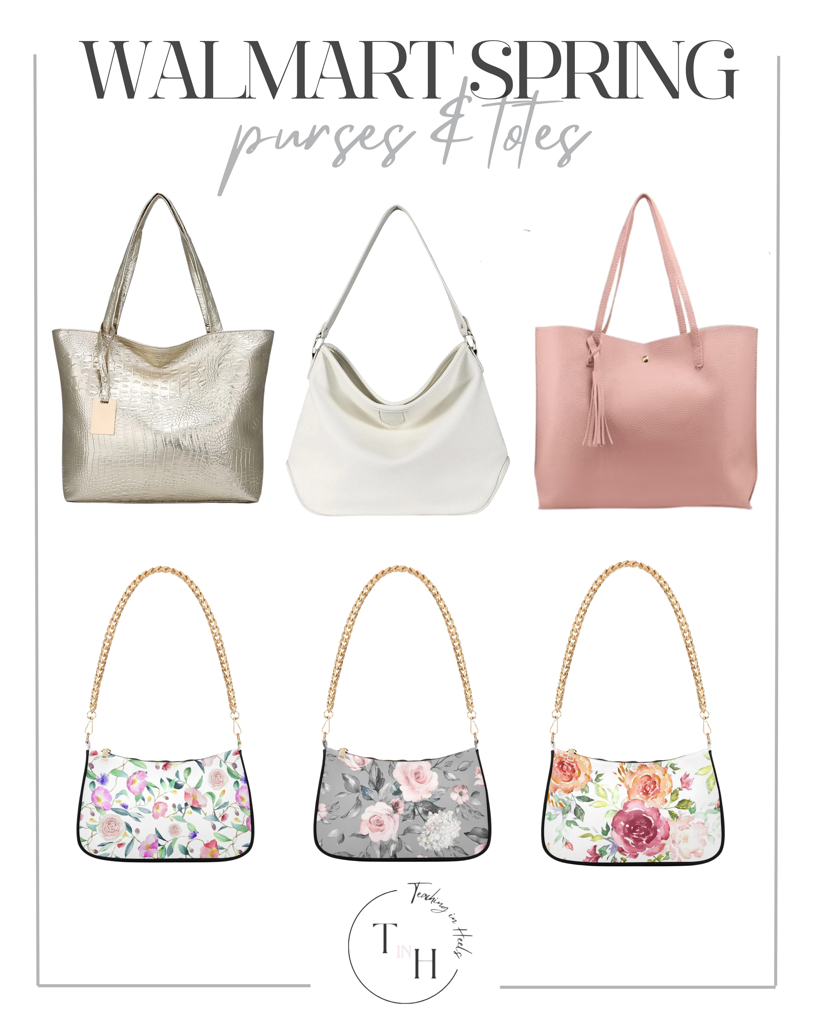 Walmart Spring Purses & Totes

Affordable denim 
Spring loungewear
Spring activewear
Spring sandals
Spring Sunglasses
Spring accessories
Woven Purse
Gold Earrings
Spring fashion
Spring mini dress
Ballet flats
Spring OOTD
Casual spring OOTD
Spring sneakers
Lounge sets
Spring denim

#LTKSeasonal #LTKSaleAlert #LTKItBag