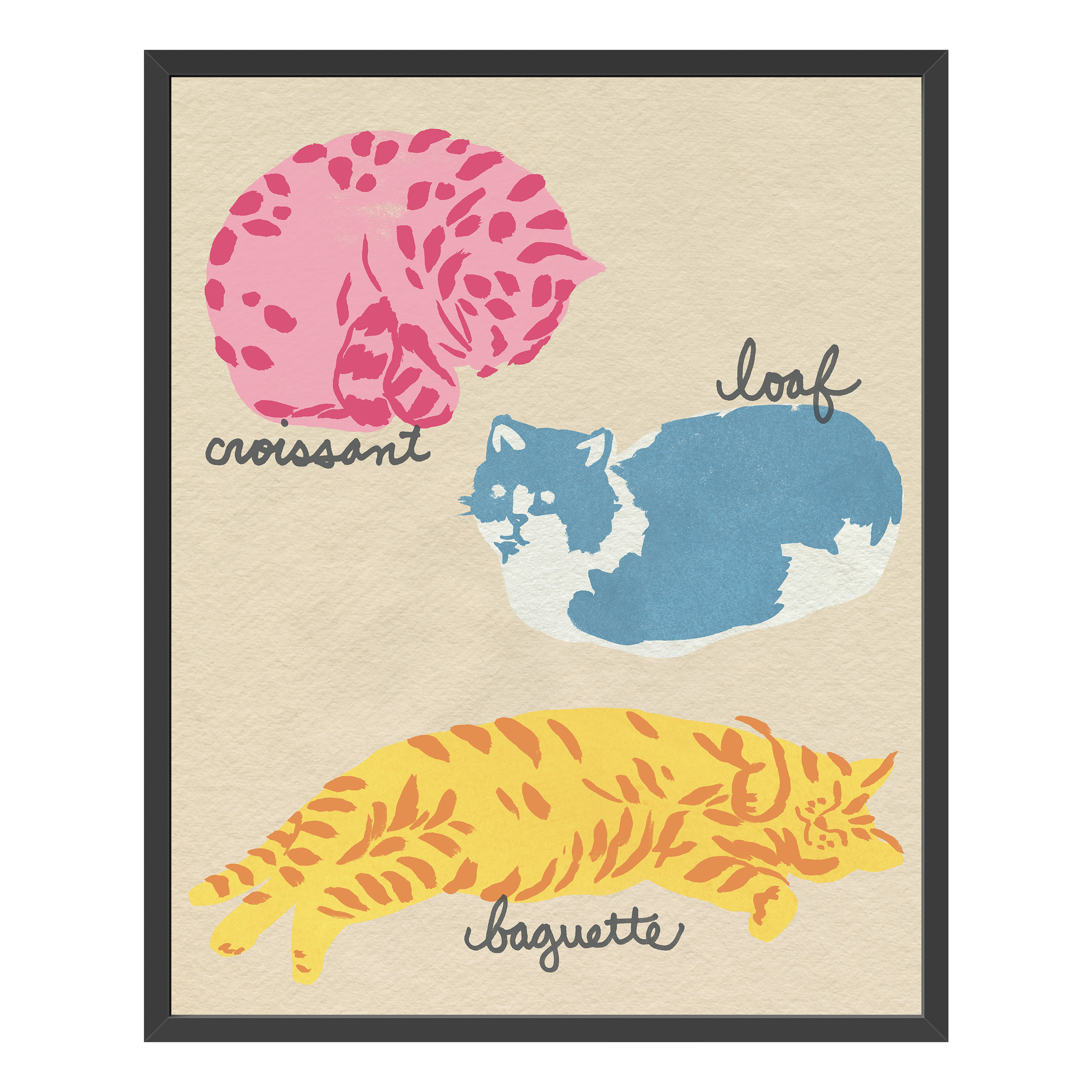 Important Cat Shapes II by June Erica Vess Framed Wall Art | World Market