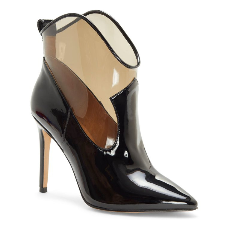 JESSICA SIMPSON Womens Black Translucent Upper Panels Cushioned Periya Pointed Toe Stiletto Dress... | Walmart (US)