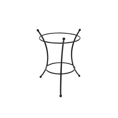 14" Iron Multi-Use Stand for Planter, Birdbath, Gazing Ball Black - ACHLA Designs | Target