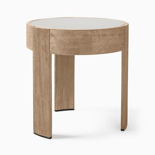 Portside Outdoor Round Side Table (20") | West Elm (US)