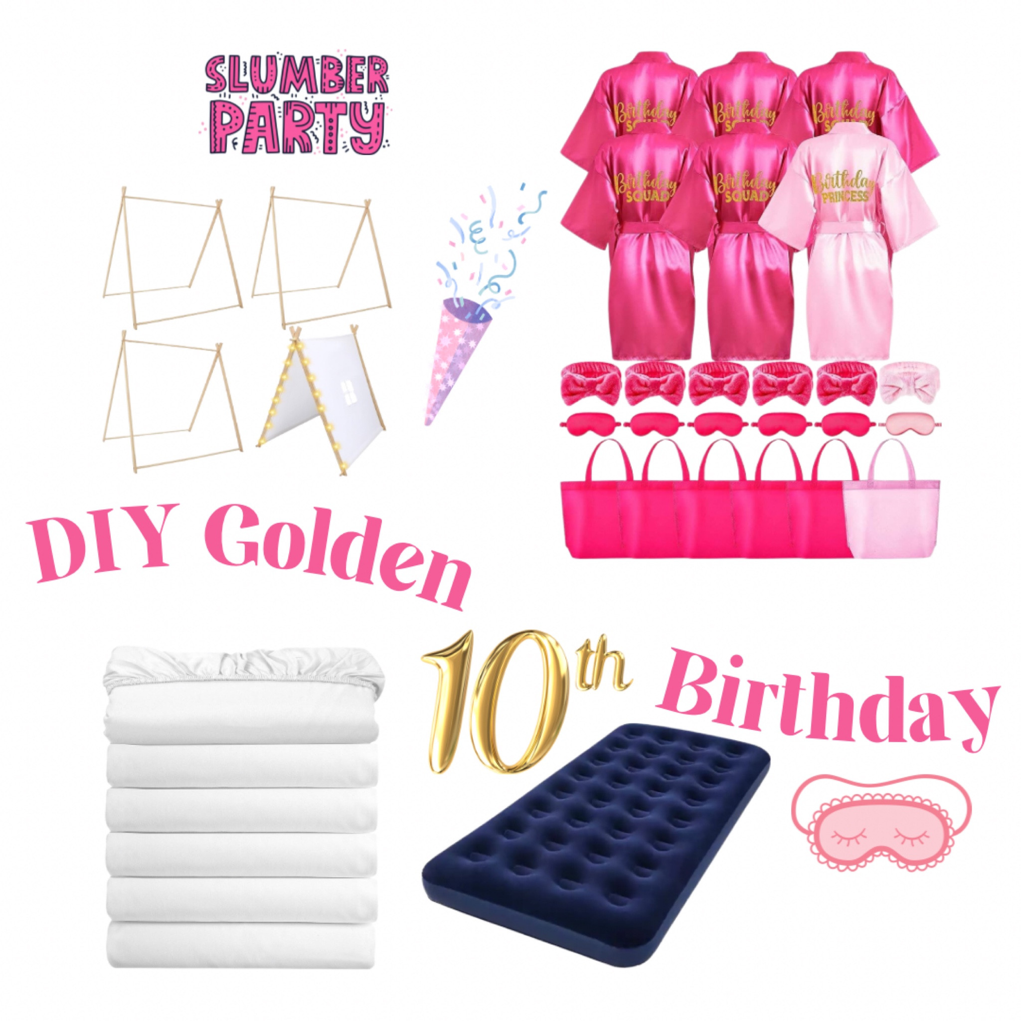 DIY Slumber Party Tents for the Golden Birthday girl!!!

#LTKfamily #LTKkids #LTKparties