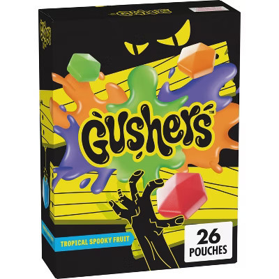 Fruit Gushers Spooky Halloween Mini Fruit Snacks - 11.44oz/26ct | Target