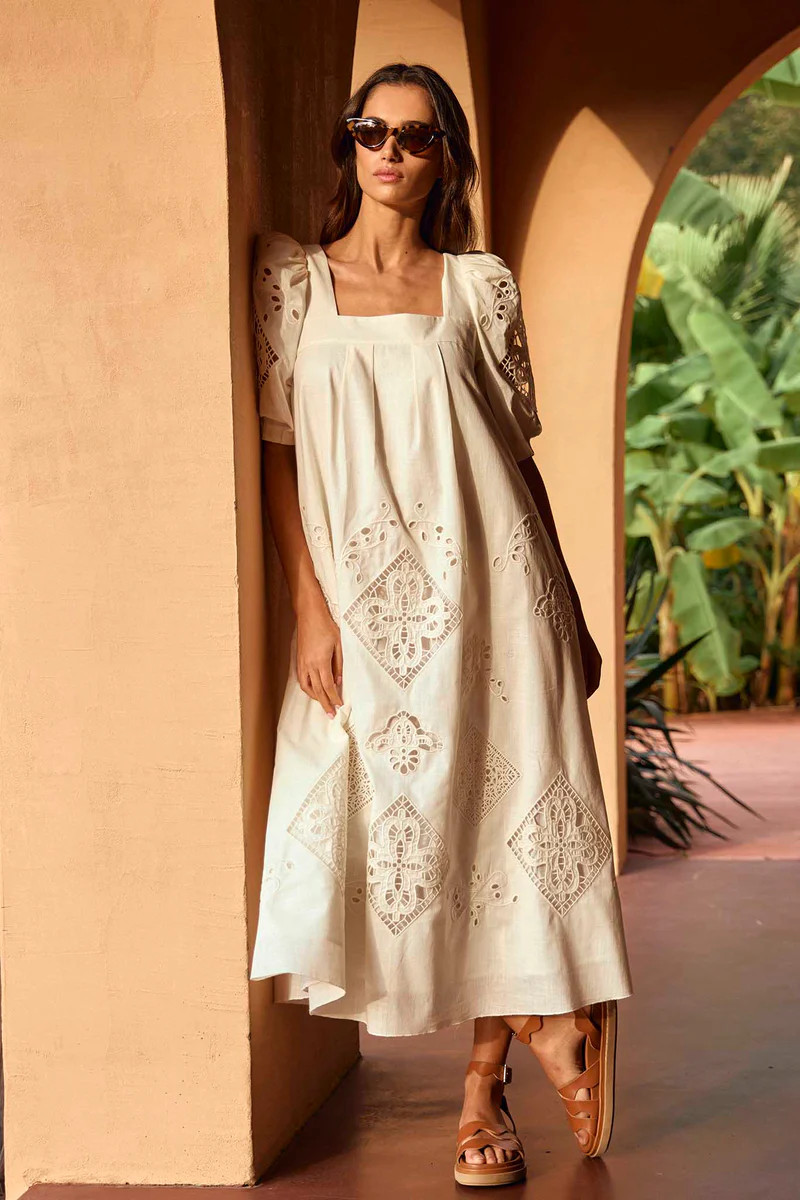 Waverly Dress | Eyelet Dress | Hunter Bell | Hunter Bell