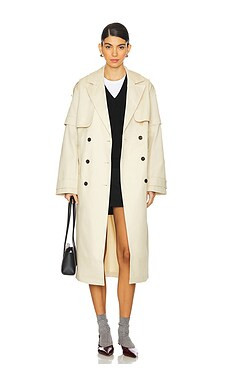 ALLSAINTS Clyde Trench in Ecru White from Revolve.com | Revolve Clothing (Global)