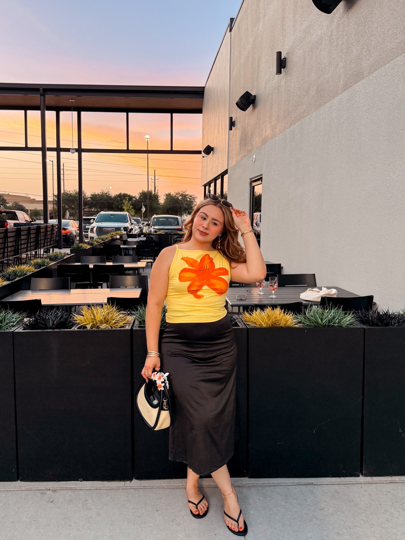 Wearing my true size (large) in top and skirt 

#LTKMidsize #LTKSeasonal #LTKPetite