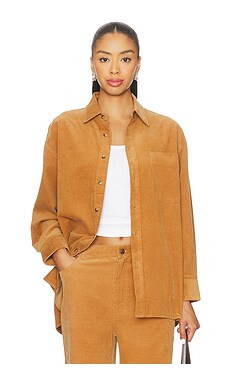 Rue Sophie Maris Shirt in Camel from Revolve.com | Revolve Clothing (Global)