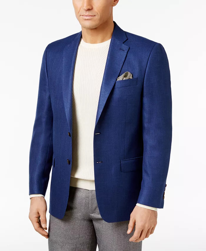 Lauren Ralph Lauren Men's Classic-Fit Neat UltraFlex Sport Coat & Reviews - Blazers & Sport Coats... | Macys (US)