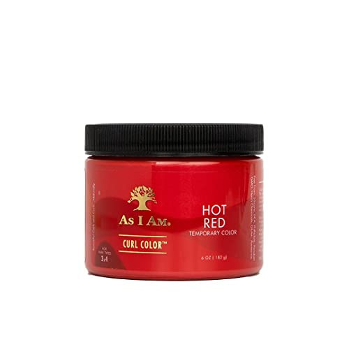 As I Am Curl Color - Hot Red - 6 oz - Temporary Color & Curling Gel - Medium Hold - Vegan & Cruelty Free | Amazon (US)
