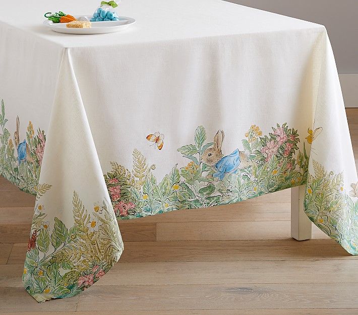 Peter Rabbit&amp;#8482; Garden Tablecloth | Pottery Barn Kids