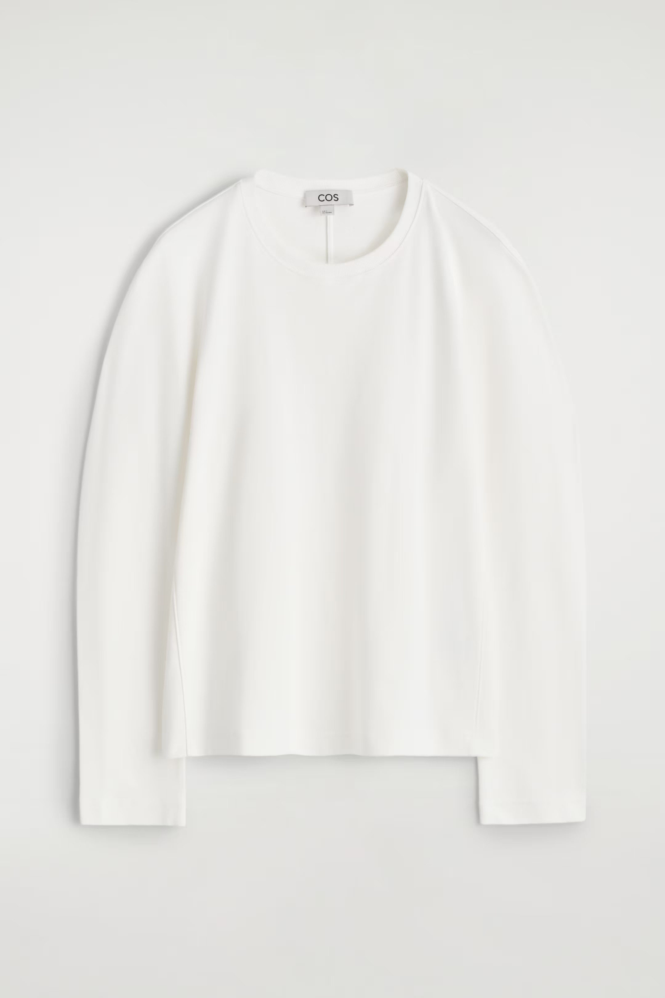 ROUNDED JERSEY TOP - WHITE | COS GB | COS UK