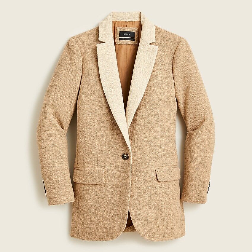 Alfie blazer with contrast collar in Italian cotton-wool | J.Crew US