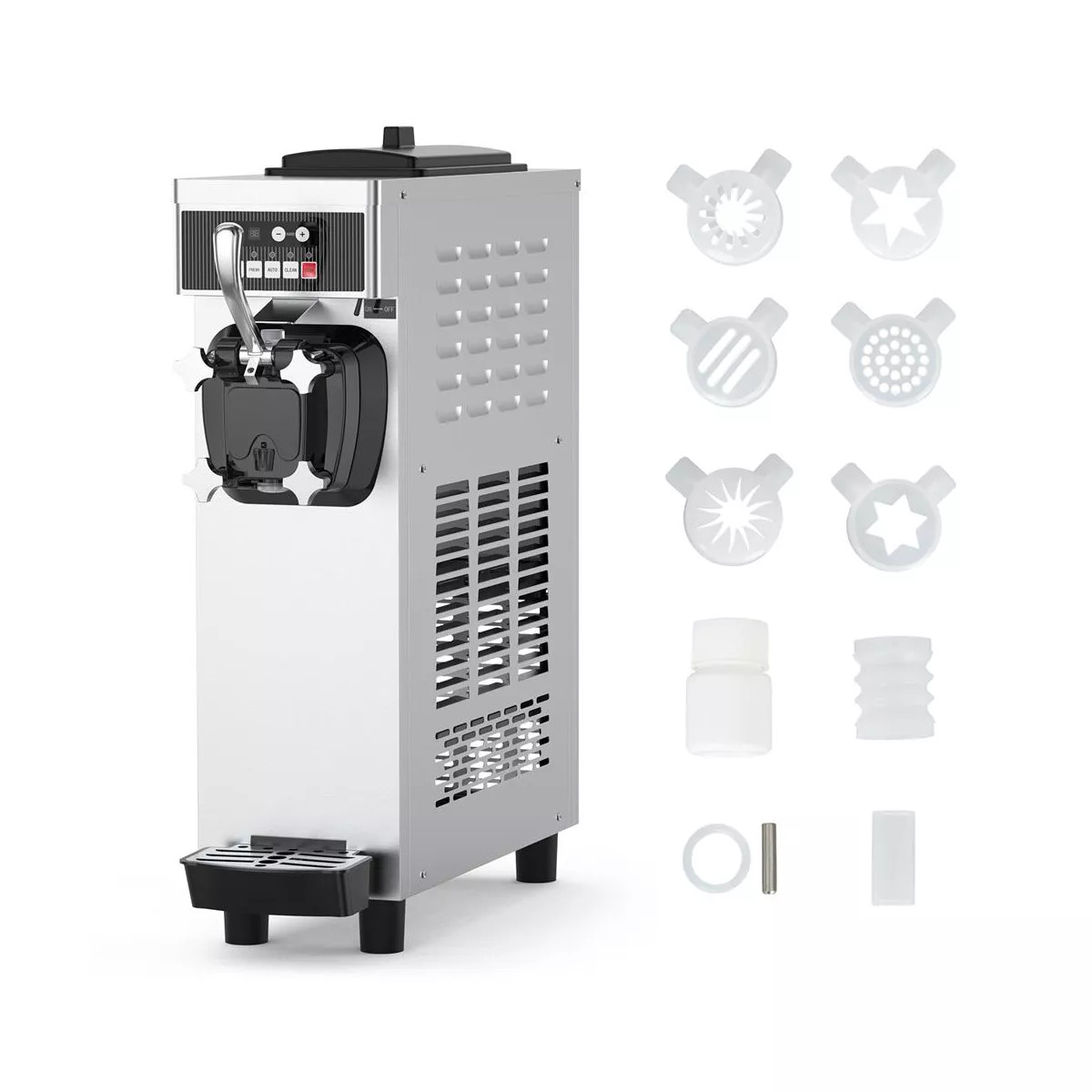 Whizmax Commercial Ice Cream Machine, 4.7-5.8Gal/H Soft Serve Machine,7L Hoppers &1.8L Cylinders ... | Target