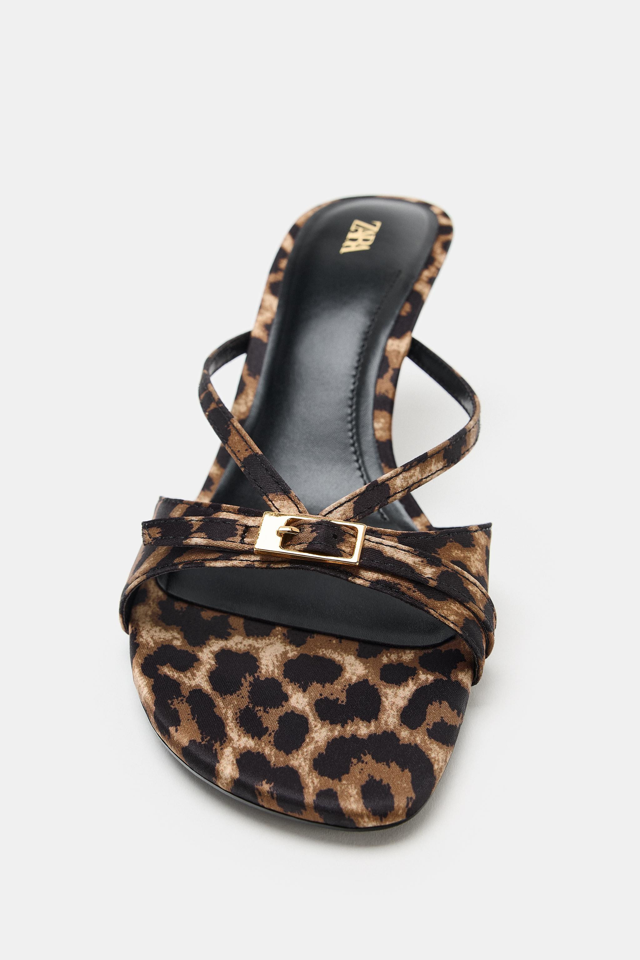 ABSATZSANDALETTE MIT ANIMALPRINT | Zara DE